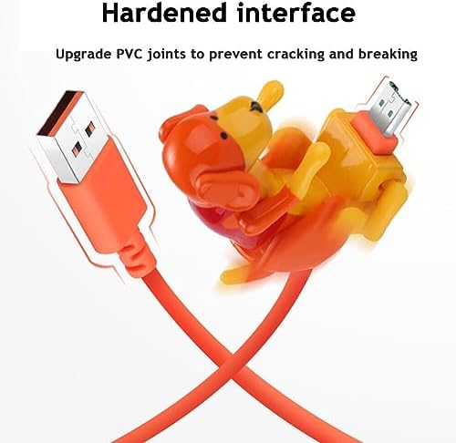 Charming Dog-Themed USB Charging Cable – Fast Data Transfer for Android, Type-C & i OS – Cute & Durable Mini Humping Dog Design – Perfect for Travel & Everyday Use – Elevate Your Charging Experience with Fun Functionality