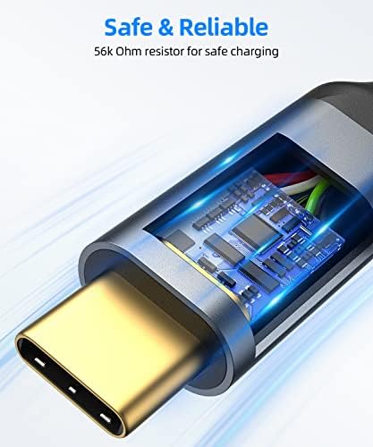 SUNGUY USB C Android Auto Cable 1FT[5Pack], 10Gbps USB C 3.1 Gen2 USB A to USB C Data Transfer Cable, 3A Fast Charging USB Type C Cord for iPhone 16 15 Pro/Pro Max/Plus, Samsung Galaxy S24, Pixel – Enhanced Compatibility and Speed