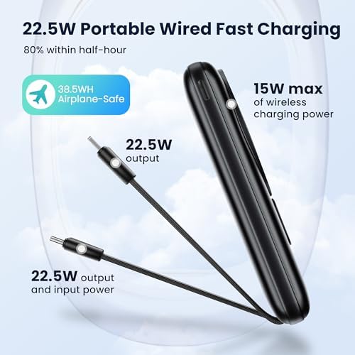 Sleek Pink Wireless Power Bank – 10,000 m Ah Magnetic Charger with PD 15 W Fast Charging, Lightning & USB-C Compatibility for i Phone 16 Pro Max/15/14 Series & Android Devices – Ultimate Portability & Enhanced Charging Speed