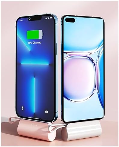 Ultra-Compact 5000 m Ah Power Bank for i Phone & Android – Fast Charging Mini Battery Pack with PD Technology, Sleek Pink Design for Travel & Everyday Use – Perfect Compatibility with i Phone 14/13/12/11/XR/XS/8/7