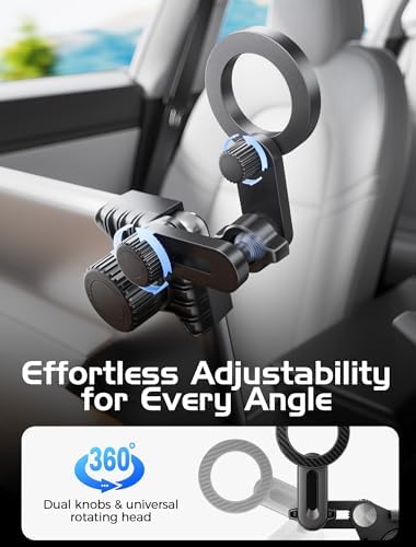 Innovative Tesla Phone Mount for Model Y & 3 – Secure, No-Glue Suction Cup Design, Strong Magnetic Holder for i Phone 16 Pro Max, 15, 14 – Ultimate Mag Safe Car Mount Enhancing Safety & Connectivity
