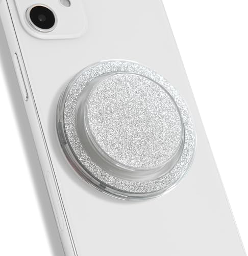 Chic Pink Glitter Phone Grip & Stand – Stylish Mag Safe-Compatible Accessory for Ultimate Security and Hands-Free Convenience – Ergonomic Design for Effortless Multitasking and Enhanced Device Protection