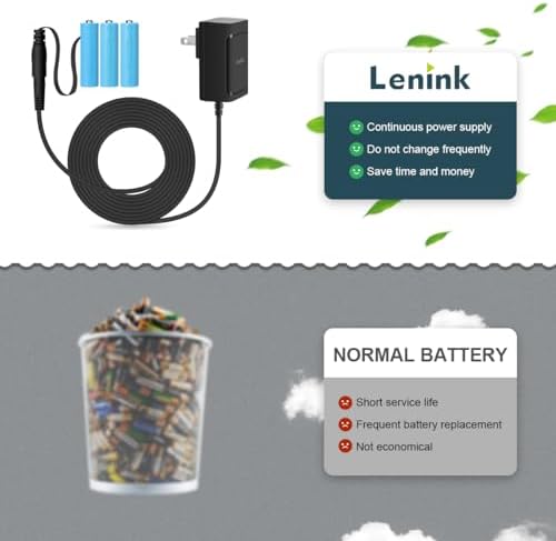 Lenink AC Power Supply Adapter – Ultimate AA Battery Replacement for LED Lights and Decorative Applications, Offering Enhanced Compatibility, Energy Efficiency, and Sleek Design for Seamless Power Solutions