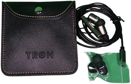 TRON TR54 Lightning Earbuds – High-Fidelity Audio with Ergonomic Comfort, Hands-Free Mic & Chic Leather Case for Effortless Everyday Use