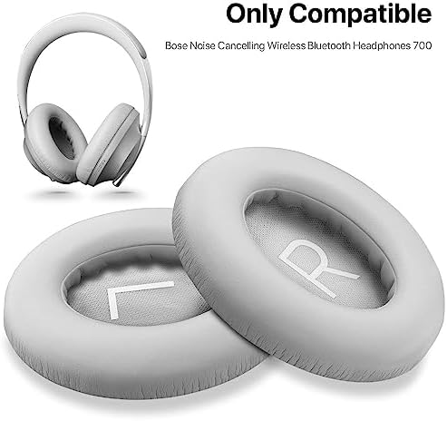 Upgrade Your Bose 700 Headphones with Luxurious Memory Foam and PU Leather Replacement Earpads – Perfectly Engineered for Comfort, Durability, and Enhanced Audio Clarity – Premium Grey Cushions for an Elevated Listening Experience