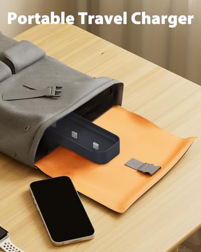 Doohoeek 4-Port USB-C Battery Charging Hub for Whoop 5.0 & 4.0 Power Packs – Fast, Reliable Charging Station with LED Indicators & Safety Features for Home and Office Use – Maximize Device Efficiency and Minimize Downtime