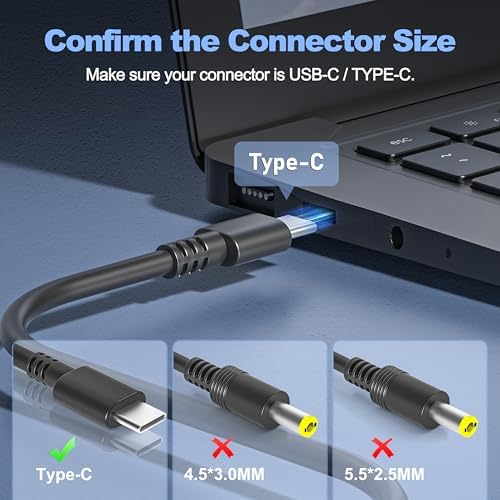 Universal 65 W Type-C Chromebook Charger – Fast & Efficient USB-C Power Supply Adapter for HP, Acer, Dell, and More – Enhanced Compatibility for Laptops & Chromebooks – Reliable Multi-Protection Safety Features – Ideal Replacement for SM45 CL SM65 CL-01 SK90200325 – Upgrade Your Charging Experience Today!