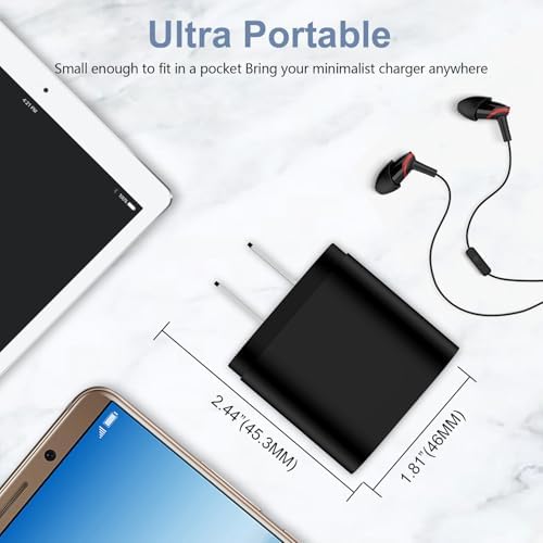 20 W USB-C Fast Charging Block: High-Efficiency Power Adapter for Google Pixel 9 Pro, i Phone 16 Pro Max & Samsung Galaxy Devices – Compact Design, Optimal Compatibility, and Advanced Safety Features for On-the-Go Charging Solutions