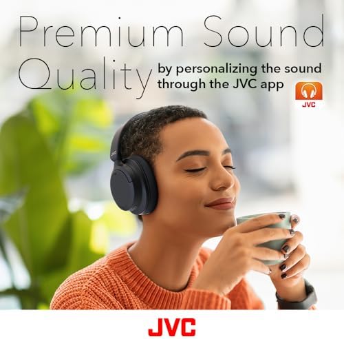 Elevate Your Audio Experience with JVC HA-S75 N Over-Ear Wireless Headphones – Advanced Active Noise Cancelling, Bluetooth 5.3 Connectivity, and Three Customizable Audio Profiles for Ultimate Comfort and Sound Quality – Perfect for Long Journeys, Remote Work, and Immersive Listening with Luxurious Cushions and 35-Hour Battery Life – Lightweight, Foldable Design for Effortless Portability and Unmatched Versatility