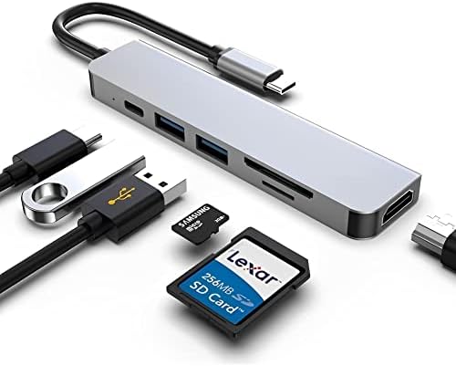 Transform Your Workspace with the Ultimate USB C Docking Station: High-Speed HDMI Adapter for Mac Book Pro & Chromebook – Multiport USB Hub with Micro SD Card Reader for Seamless Device Connectivity and Enhanced Productivity on the Go