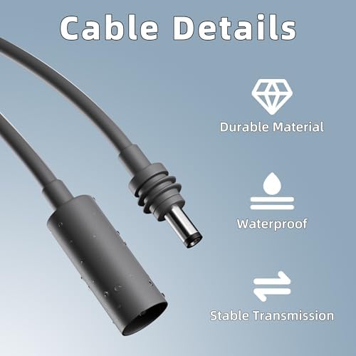 Starlink Mini Waterproof Type C to DC Power Adapter – 17 CM High-Performance Charger for Outdoor Connectivity – Durable, Fast Charging Solution Compatible with Starlink Mini USB C Cables for Uninterrupted Power Supply