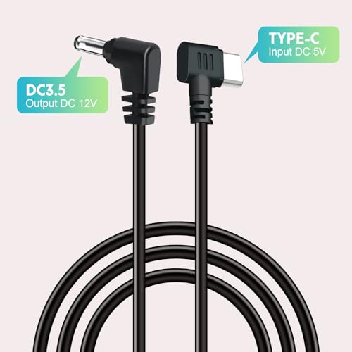 Furrion Vision S Display Power Cable Replacement – USB-C to DC 3.5mm Charger Adapter for FOS07TADS Monitor,Compatible with FOS48TA-BL/FOS48TAPK-BL Hitch Backup Camera Systems (9.84FT) – Enhanced Compatibility and Speed