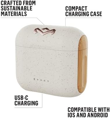 Experience Superior Sound with House of Marley Rebel True Wireless Earbuds – Eco-Friendly Bluetooth Connectivity, 8-Hour Battery Life, Microphone for Hands-Free Calls, and Enhanced Device Compatibility in Sleek Signature Black – Perfect for Music Lovers and Sustainable Living Enthusiasts