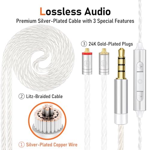 Unleash Exceptional Sound Quality with Vibes 202 MC USB-C Wired Earbuds: Premium Hi-Fi Audio, Advanced Noise Isolation, Ergonomic Comfort for i Phone 15/16 – Built-In Microphone for Effortless Communication & Durable Silver-Plated Cable – Includes Portable Case for On-the-Go Convenience
