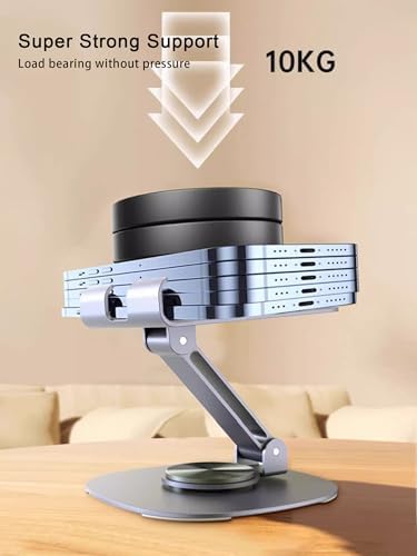 Versatile Purple Dual Folding Cell Phone Stand – Fully Adjustable, Thick Case Friendly Desktop Holder for All Smartphone Models – Compact and Portable Cradle Dock for Enhanced Productivity and Comfort