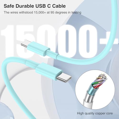 High-Speed i Phone 16/15 Fast Charger with 10 ft USB-C to C Cable – Compact Power Adapter for Seamless Charging of i Pad & Apple Devices – Versatile Charging Solution for Home, Office & Travel – Enhanced Durability & Compatibility for i Phone 16 Pro Max, i Pad Air, and More