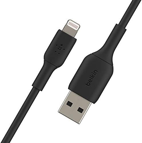 Belkin Boost Charge 9.8 ft Lightning Cable – MFi Certified Apple i Phone Charger for Fast, Convenient Charging – Durable & Tangle-Free USB to Lightning Cord in Sleek White Design – Perfect Length for Uninterrupted Use – Elevate Your Apple Device Experience