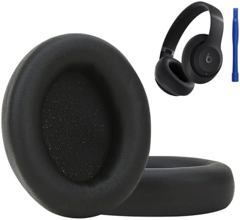 Ultimate Comfort Earpad Upgrade for Beats Studio Pro Wireless Headphones – Luxurious Sandstone Protein Leather with Superior Noise Isolation Foam for Unmatched Audio Clarity and Enhanced Listening Experience