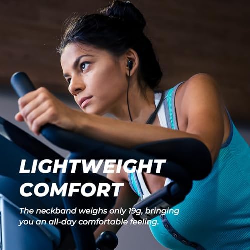 Discover the N18 Ultra-Lightweight Bluetooth Neckband Earbuds – Engineered for Active Lifestyles with IPX7 Waterproof Protection, Deep Bass Sound Quality, and Enhanced Bluetooth 5.2 Connectivity for Effortless Pairing. Enjoy 20 Hours of Continuous Playtime and Experience Crystal Clear Communication with the Built-in Microphone. Ideal for Fitness Enthusiasts and Daily Commuters, These Elegant White Wireless Headphones Offer Unmatched Comfort and Durability. Stay Motivated with Magnetic Earphones that Snap Together When Not in Use, Ensuring Convenience and Portability. Elevate Your Audio Experience and Embrace Seamless Enjoyment with the N18 Neckband Earbuds, Where Cutting-Edge Technology Meets Stylish Design. Perfect for Music Lovers Seeking Quality and Reliability on the Go.