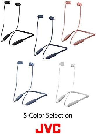 JVC Marshmallow Wireless Earbud Headphones – Stylish Ivory Design, IPX4 Water-Resistant for Active Lifestyles, 8-Hour Battery Life, Flexible Neck Band for Ultimate Comfort, Memory Foam Earpieces for Superior Sound Isolation – Perfect for Commuting, Workouts, and Everyday Use – Seamless Device Compatibility