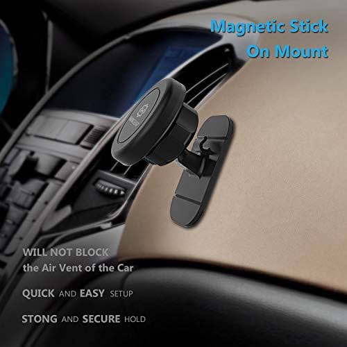 Wix Gear Magnetic Dashboard Mount – Ultra-Secure Stick-On Car Holder for Smartphones & Mini Tablets with Swift-Snap Technology for Effortless One-Hand Operation, Enhanced Stability & Versatile Compatibility for Safe Driving Experience
