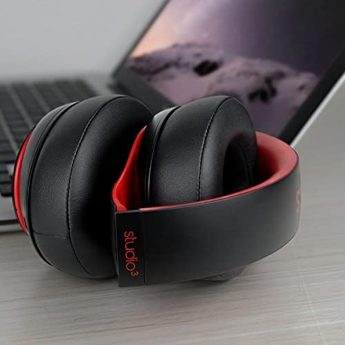 Transform Your Beats Studio Listening with Solo WIT Premium Replacement Ear Pads – Luxurious Soft Protein Leather Cushions Featuring Noise Isolation Memory Foam for Ultimate Comfort and Superior Sound Quality, Vibrant Orange Design for Enhanced Style with Studio 2 & 3 Headphones