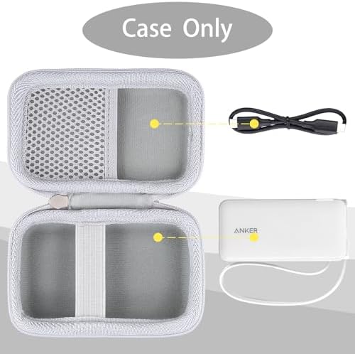 Khanka Durable Hard Case for Anker 3-in-1 USB C Power Bank, 10,000 m Ah Charger Block – Stylish Purple Protection for Portable Charging On-the-Go, Lightweight and Shockproof Accessory for Maximum Durability and Enhanced Safety