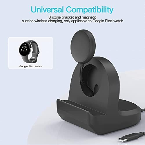 TUCANA Premium Silicone Charging Stand for Google Pixel Watch – Non-Slip Base Design for Effortless Stability and Fast Charging – Sleek, Space-Saving Accessory for Modern Workspaces – Durable and Easy to Maintain