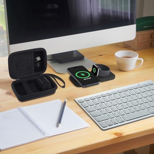 Ultimate Protection for Your Belkin Mag Safe Charger: co2 CREA Hard Case for 2-in-1 Magnetic Travel Pad – Shockproof, Lightweight, and Compact Design for Fast 15 W Qi2-Certified Wireless Charging on the Go – Essential Travel Accessory for i Phone Users