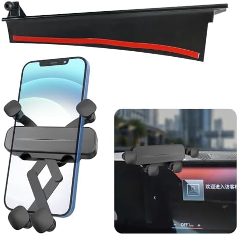 Custom-Fit Gravity Phone Holder Mount for 2024-2025 BMW X5, X6 & 2023-2025 X7 – Premium Car Accessory for Seamless Navigation and Connectivity – Tool-Free Installation, Robust Build, 360-Degree Rotatable Design – Elevate Your Modern BMW Driving Experience