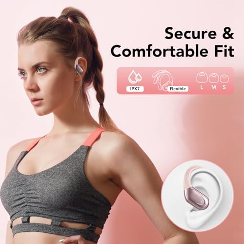 Unleash the Power of Sound with CASCHO Bluetooth 5.3 Wireless Earbuds – 60-Hour Playtime, Deep Bass Immersion, and IPX7 Waterproof Sports Design for Ultimate Active Lifestyle Compatibility with Android & i OS Devices