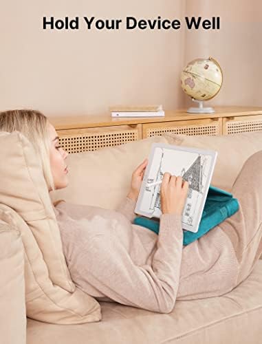 JSAUX Multi-Angle Tablet Pillow Stand – Ergonomic Holder for i Pad, Kindle & Smartphones, 4-11″ Devices in Navy Blue – Ultimate Comfort for Hands-Free Viewing on Bed, Lap or Desk, Ideal for Movies, Reading & Video Calls
