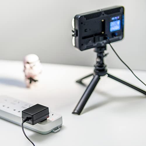 Versatile 12 V 2 A Power Supply with 6.5 ft Cable and 90-Degree Connector – Reliable Wall Charger for LED Lights, CCTV Cameras, and Monitors – Global Compatibility with 100-240 V Input for Enhanced Performance and Flexibility