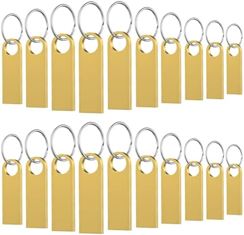 Wooolken 5 Pack Sleek Metal 64 GB USB Flash Drives – Durable USB 2.0 Memory Sticks with Keychain for Effortless Data Storage and Transfer on PC & Laptop – Perfect for Professionals and Students