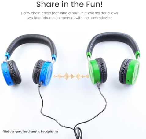 Safe & Stylish Bluetooth Headphones for Kids – Puro Sound Labs Junior Jam Plus with Volume Limiting Technology, 22-Hour Battery Life, and Comfortable On-Ear Fit, Perfect for Tablets and Smartphones in Trendy Blue Finish