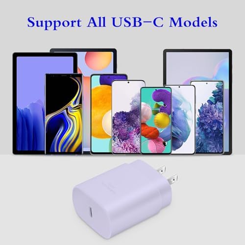 Experience Unmatched Fast Charging with the GUUSMART 2-Pack 25 W Type C Charger & 6 ft USB C Cable – Ideal for Galaxy S23 Ultra, i Phone 15 Series & More – Compact, Lightweight, and Sleek Black Design for On-the-Go Efficiency – Power Up to 3 x Faster with Enhanced Compatibility and Durability