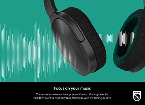 Philips H6506 Bluetooth Over-Ear Headphones – Immersive Sound with 30-Hour Battery Life, Exceptional Active Noise Cancellation, and Effortless Multipoint Connectivity for Seamless Device Transition – Ideal for Music Lovers and Busy Professionals