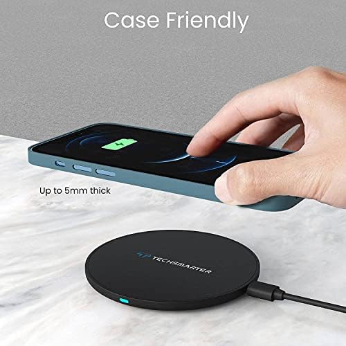 15 W Dual Pack Wireless Charger Pads – Universal Fast Charging Solution for i Phone 16/15/14/13/12/11/XS/X/XR & Samsung S24/S23/S22/S21/S20/S10 – Sleek Non-Slip Design for On-the-Go Power Convenience