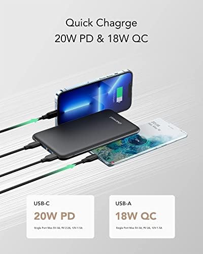 Charmast 26800 m Ah Power Delivery Power Bank – Ultra-Fast 18 W USB-C Portable Charger with Quick Charge 3.0 for Mac Book, i Pad, i Phone, Samsung Galaxy, Google Pixel & More – Travel-Friendly Design with Enhanced Device Compatibility and Smart Protection Technology