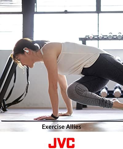 JVC Sport True Wireless Earbuds – Featherlight Bluetooth 5.1 Headphones with 30-Hour Playtime, IPX5 Sweatproof Design, and High-Performance Neodymium Drivers for Crystal-Clear Sound – Ideal for Fitness Enthusiasts and Continuous Listening