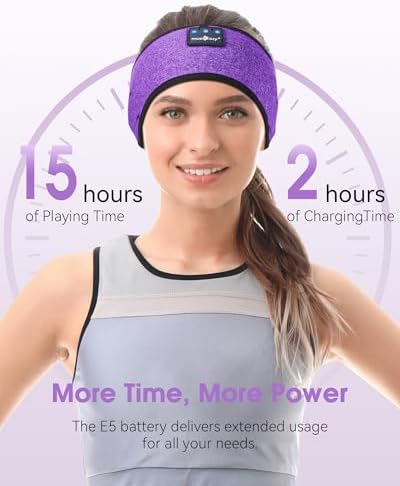 MUSICOZY Bluetooth 5.4 Sleep Headband Headphones – Ultimate Wireless Comfort for Sleep, Workouts, and Travel – The Perfect Gift for Active Lifestyles with Rapid Pairing and Sweatproof Design