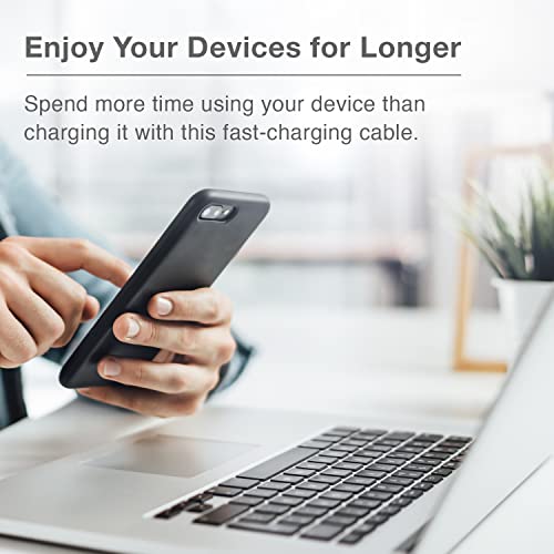 Ultimate Type C Fast Charging Cable – 20 V 5 A with 100 W Power Output & 20 Gbps High-Speed Data Sync – Eco-Friendly 6.5 ft Biodegradable Cord in Sleek White for Laptops & Smartphones – Superior Performance & Sustainable Convenience