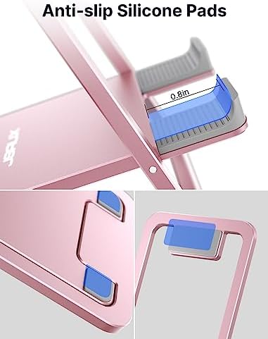 JSAUX Universal Tablet Stand – Versatile Adjustable Holder for i Pad, Samsung Galaxy, Kindle & More – Portable & Foldable Design for Enhanced Comfort and Stability – Ideal for Work, Gaming, and Streaming – Elevate Your Mobile Experience with Ergonomic Convenience