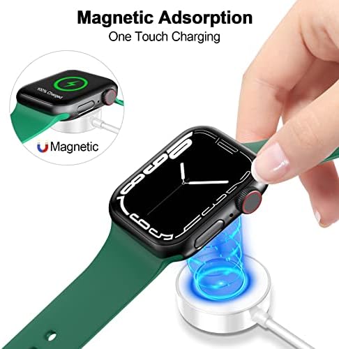 Magnetic Fast Charging Cable for Apple Watch – Portable 1.6 FT Wireless Charger Compatible with All i Watch Series Ultra/10/9/8/7/6/SE/SE2/5/4/3 – Quick Connection & Enhanced Durability for Effortless Charging