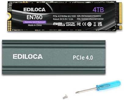 Unleash Blazing Performance with the EN600 PRO 256 GB NVMe SSD – Lightning-Fast 3200 MB/s Speeds for Gamers & Creators, PCIe 3.0 Gen 3 x4 M.2 2280 Internal Drive with Advanced SLC Cache and 3 D NAND TLC, Equipped with Graphene Cooling Sticker for Optimal Durability and Compatibility with PCs, Desktops, and Laptops – Elevate Your Storage Experience Now!
