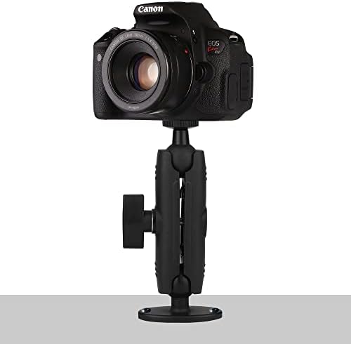 Peastrex 360-Degree Adjustable Phone Wall Mount Holder with Long Arm and Drill Base – Universal Smartphone Stand for i Phone 14, Samsung Galaxy, GPS, and Cameras – Versatile Hands-Free Solution for Home, Truck, and Car Use