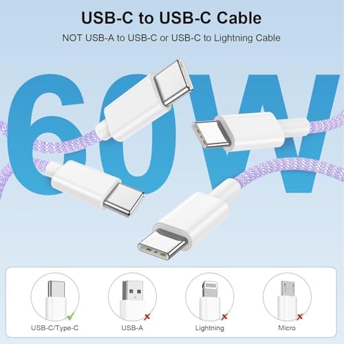 Elevate Your Charging Experience: 20 W USB-C Fast Charging Kit for i Phone 15 & 16 – 2 Pack Wall Adapter with 6 FT Cables – Stylish Pink Design for i Phone 16 Pro Max, 15 Pro Max & i Pad Pro – Enhanced Compatibility & Rapid Power Delivery