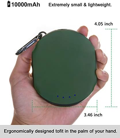 Rugged 10000 m Ah Waterproof Power Bank – High-Speed Outdoor Charger with Built-in Compass and Flashlight for Ultimate Adventure Readiness – Compatible with i Phone, Android, i Pad, Galaxy Devices – Perfect for Hiking, Camping, and Travel