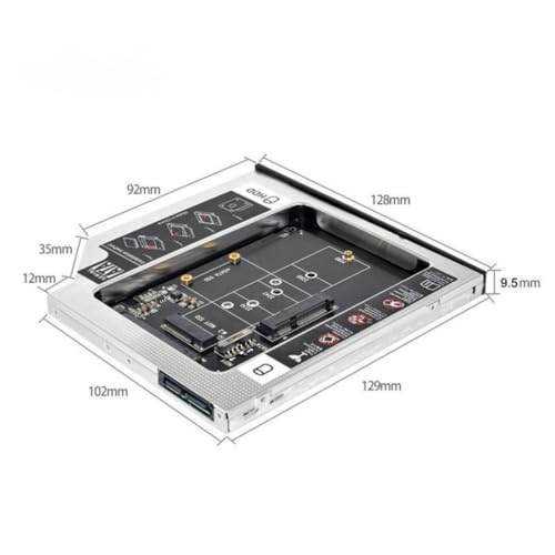 Maximize Your Laptop’s Performance with the Chenyang 9.5 mm M.2 NGFF/m SATA to SATA 2 nd SSD HDD Caddy – Effortless Upgrade for Enhanced Storage Capacity and Speed!