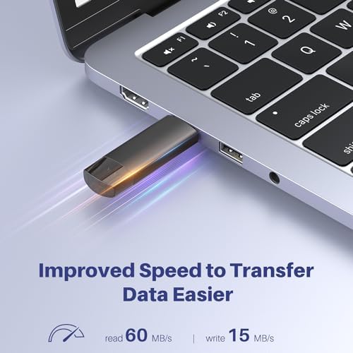 64 GB Dual USB C Flash Drive – 2-in-1 USB 3.0 Thumb Drive for Effortless File Sharing Between Smartphones, Tablets, and Computers – Lightning-Fast Data Transfer & Enhanced Compatibility for i Phone and Android Devices – Perfect Portable Storage Solution (2 Pack)